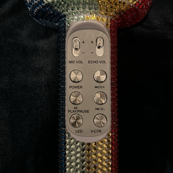Sing-A-Long Bling Rainbow Bluetooth Karaoke Mic - Picture 3 of 4